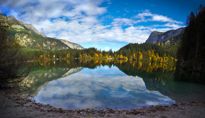 Fototapeta premium lake Tovel in autumn (Italy)
