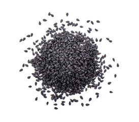 sesame on white background