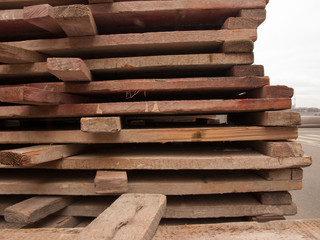 stack of wooden logs