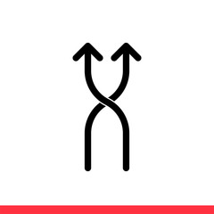 Flexibility icon, vector illustration