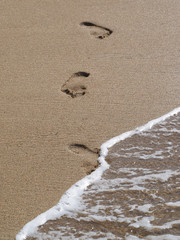 Footprints in the sand