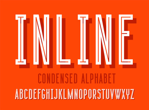 Line alphabet set