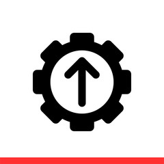 Operational excellence icon, vector illustration
