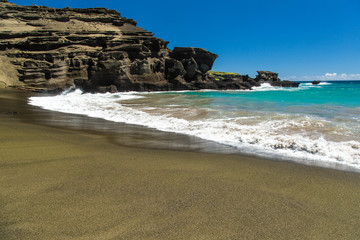 Green Sand Beach, Big Island, Hawaii