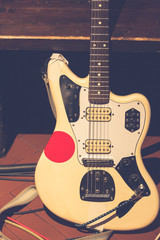 vintage rock electric guitar