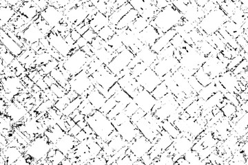 Black and White background. Abstract monochrome surface Seamless pattern of cracks, chips, scratches, stains, scuffs.
