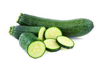 zucchini isolated on white background