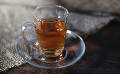 Brewed tea on a serving table