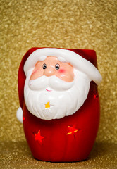 Glitzer, Weihnachtsmann, Weihnachtsmütze, Engel, Geschenk, Sterne, Kerzen 