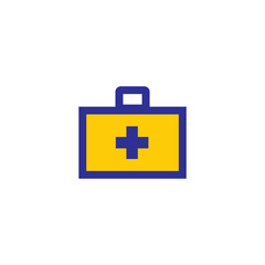 Medical suitcase icon vector illustration symbol pictogram