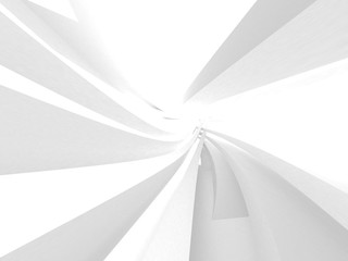 Abstract Modern White Architecture Background