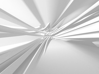 Futuristic White Architecture Design Background