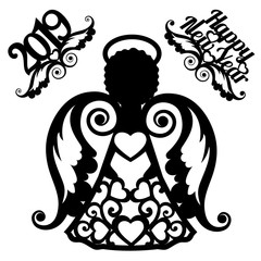 stencil angel for laser cutting