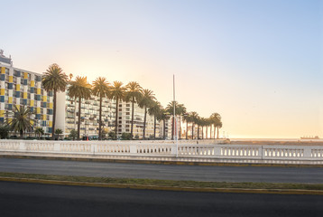 Obraz premium Sunset at Estero river - Vina del Mar, Chile