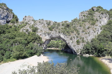 Ardeche Gorge France Pont D'Árc