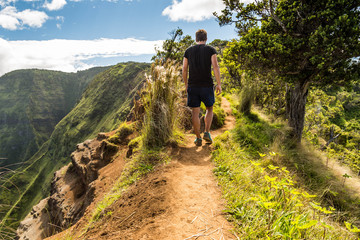 Auf dem Kalepa Ridge Trail, Kauai, Hawaii