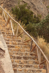 stairs toward the mountain