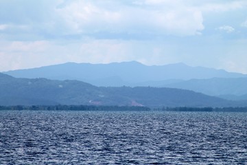 view of an island in the sea