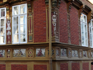 Fototapeta premium Hausecke Lateinschule in Alfeld