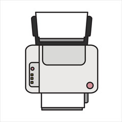 printer, isolated, white, office, business, equipment, print, object, paper, computer, technology, machine, digital, inkjet, stamp, color, copier, black, case, ink, suitcase, plastic, camera, device, 