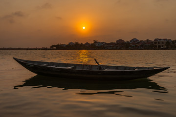 Fototapeta na wymiar Sunset in Vietnam