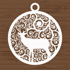 patterns of christmas balls for laser cutting