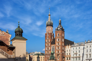 Fototapeta na wymiar Krakow Od Town Skyline