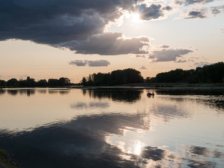 Coucher de soleil sur Loire