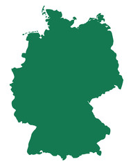 Obraz premium Karte von Deutschland
