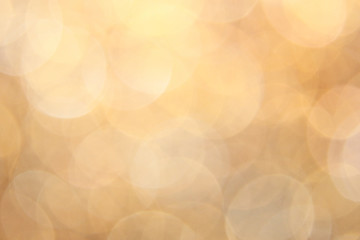 Abstract golden bokeh background