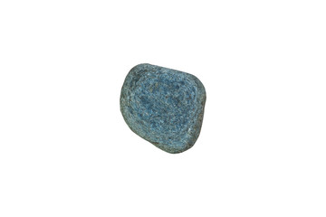 Fototapeta premium Cian gray natural river stone/ Cian gray natural river stone isolated on white background