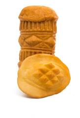 polish smoked cheese isolated