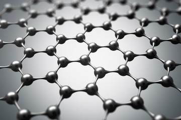 Black molecules over gray