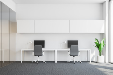 White office workplace