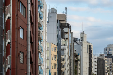 東京渋谷　渋谷川周辺の都市風景３