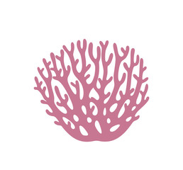 Fototapeta premium Coral logo. Isolated coral on white background