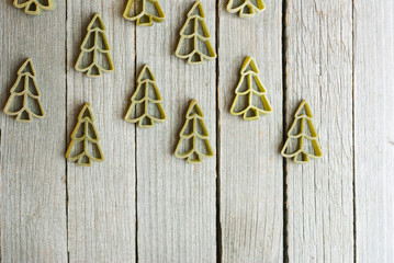Christmas tree pasta