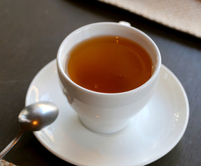 Photo background bright macro beautiful cup of tea