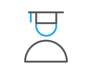 graduation line icon illustration vector,graduation icon illustration vector,graduation line website icon illustration vector