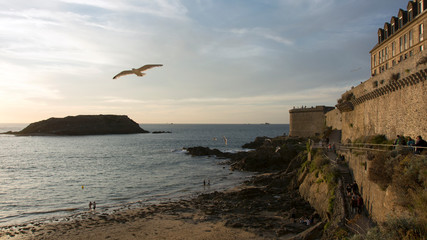 Fototapeta na wymiar Saint Malo, Bretagna, Francia