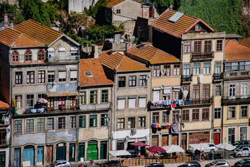 a row of houses in porto