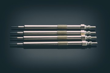 Four glow plugs for a diesel engine is the most essential to start in the winter