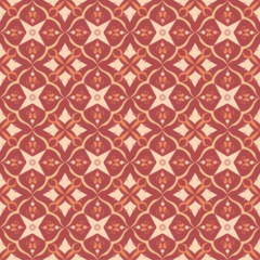 Red royal pattern. Seamless vector background