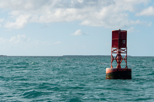 Red Navigation Bouy Key West Florida
