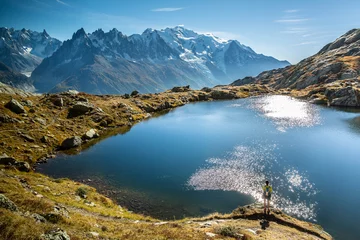 Fototapete Mont Blanc Vue sur le Massif du Mont-Blanc