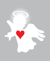 Vector Illustration of Angel