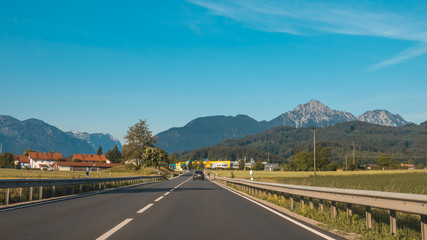 Beautiful bavarian alpine view