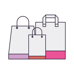 shopping bags isolated icon