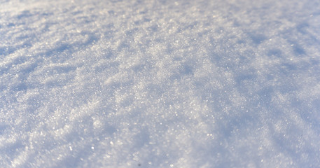 Winter snow background, blue color, snowflakes, Winter snow background, blue color, snowflakes, sunlight, macro.