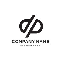 Simple minimalistic modern professional logo design letter d vector EPS illustrator template